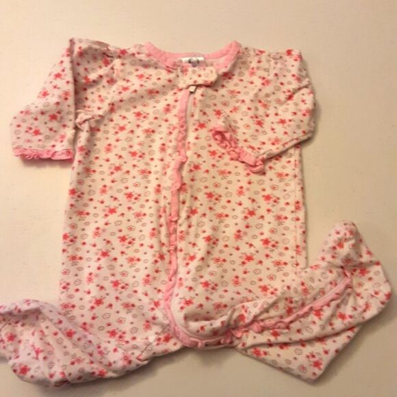Kyle & Deena and Gerbers Footie Sleepers Unicorns & Flowers Sz 3-6 mo - Picture 6 of 6